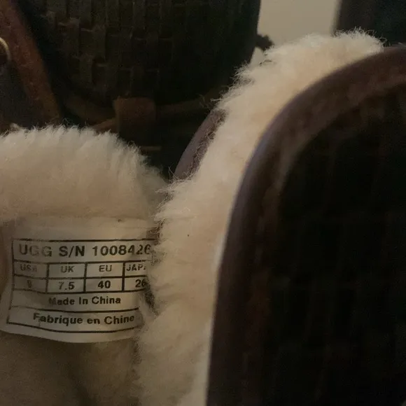 UGG Mariana Sheepskin Lined Leather Boots