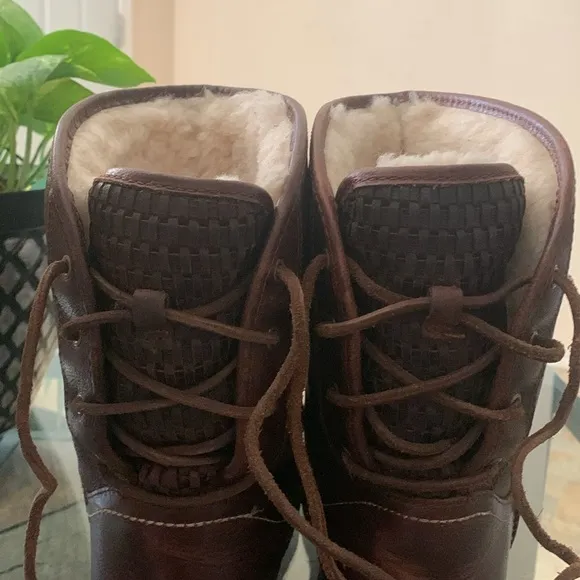 UGG Mariana Sheepskin Lined Leather Boots