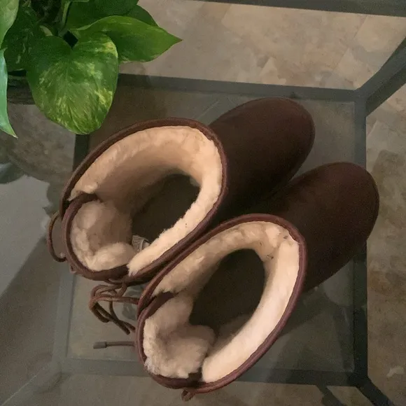 UGG Mariana Sheepskin Lined Leather Boots