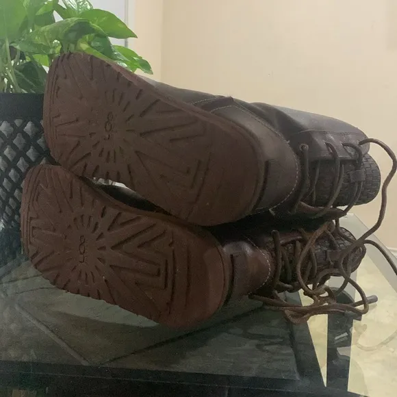 UGG Mariana Sheepskin Lined Leather Boots