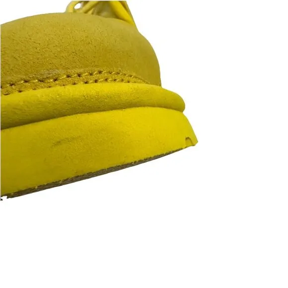 UGG Mens Boots Size 12 Canary Yellow Neumel Scatter Graphic Suede NWOB