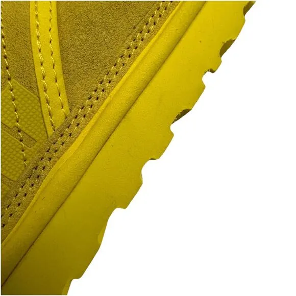 UGG Mens Boots Size 12 Canary Yellow Neumel Scatter Graphic Suede NWOB