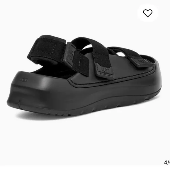 UGG Men’s Stratus Black Lightweight Casual Beach Sandals Size 9 NWT