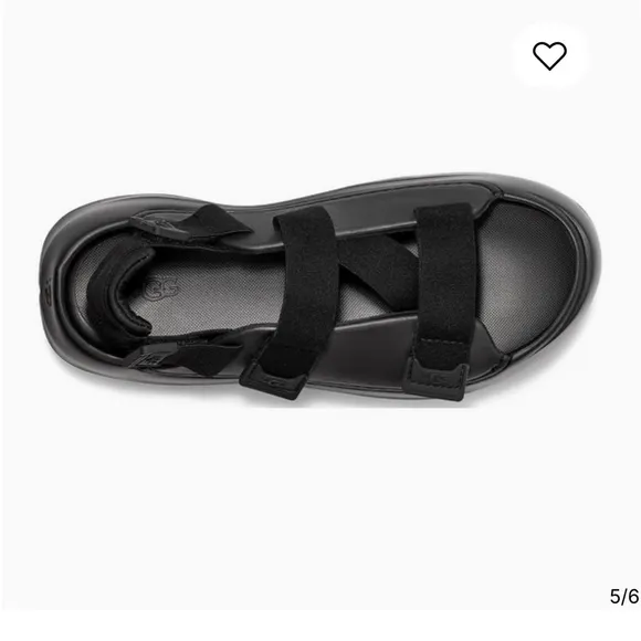 UGG Men’s Stratus Black Lightweight Casual Beach Sandals Size 9 NWT