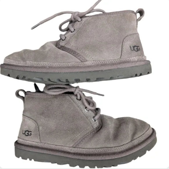 UGG Neumel Chukka Boots Charcoal Gray Men's Size 6 EXCELLENT CONDITION