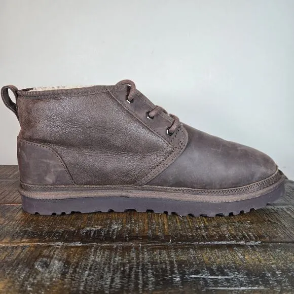 UGG Neumel Chukka Mens Size 12 Boots Shoes Slippers Soft Leather Brown