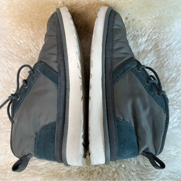 *UGG* Neumel Green Nylon &amp; Suede Men's Lace Up Boots