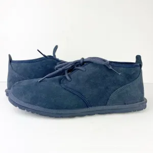 UGG Neumel Navy Blue Suede Leather Shearling Lace Up Warm Cozy Ankle Boots