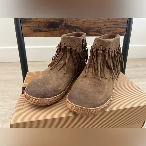 UGG Shenendoah Fringe Ankle Boots