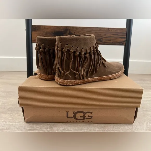 UGG Shenendoah Fringe Ankle Boots