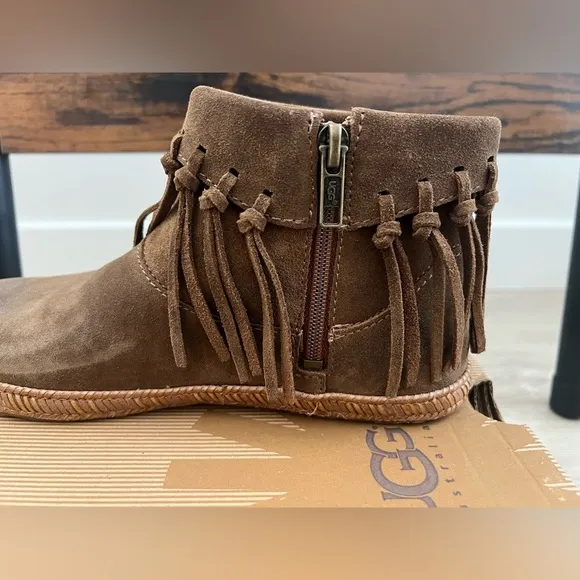 UGG Shenendoah Fringe Ankle Boots