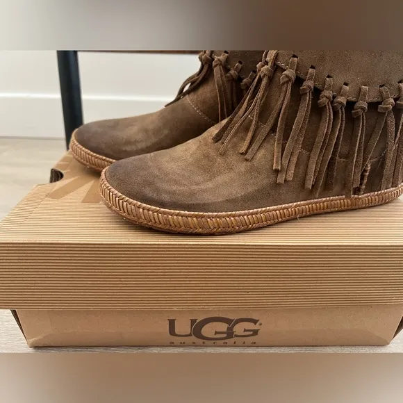 UGG Shenendoah Fringe Ankle Boots