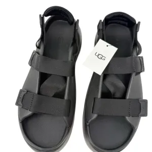 UGG Stratus Mens Size 11 Platform Strappy Waterproof Sport Sandals Black NWT