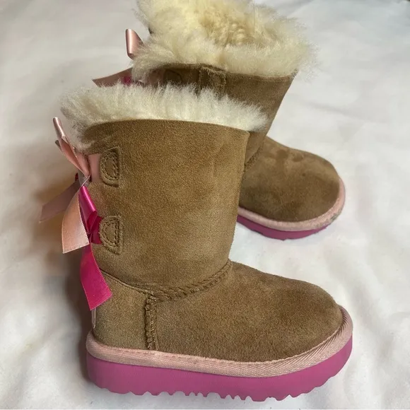 UGG T Mini Baley Bow 11 winter 🥶  baby toddler boots