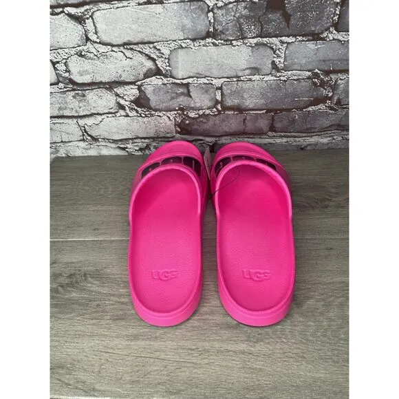 UGG WILCOX SLIDE Pink Rubber Light Waterproof Sport Sandals Men’s Sz 12M US/45EU
