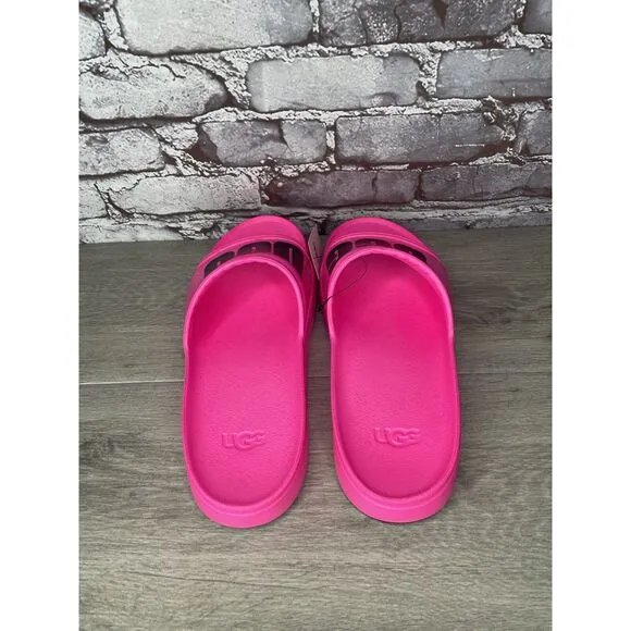 UGG WILCOX SLIDE Pink Rubber Light Waterproof Sport Sandals Men’s Sz 12M US/45EU