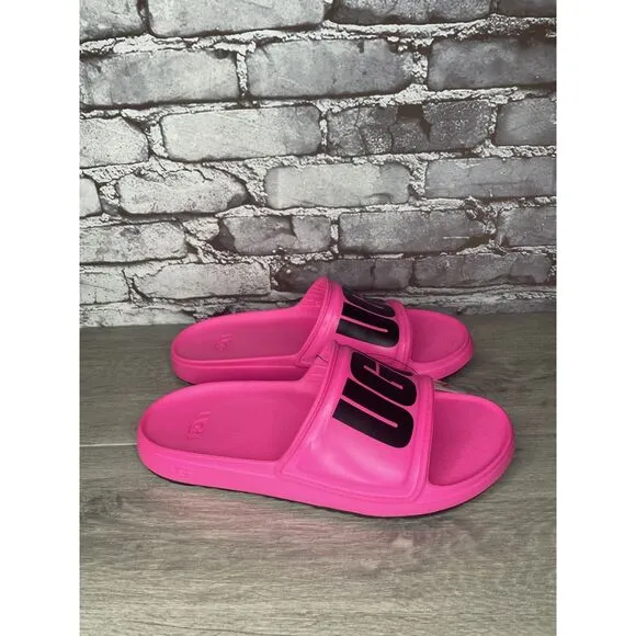 UGG WILCOX SLIDE Pink Rubber Light Waterproof Sport Sandals Men’s Sz 12M US/45EU