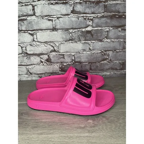 UGG WILCOX SLIDE Pink Rubber Light Waterproof Sport Sandals Men’s Sz 12M US/45EU