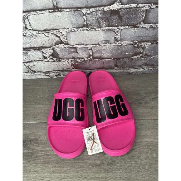UGG WILCOX SLIDE Pink Rubber Light Waterproof Sport Sandals Men’s Sz 12M US/45EU