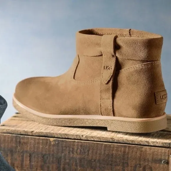 UGG Women's Josefene Cuff Suede Ankle Boots US6 Chestnut (tan/brown) $130