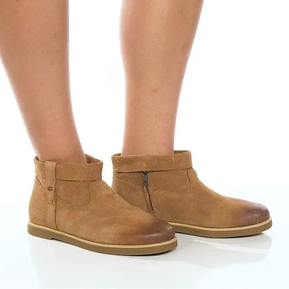 UGG Women's Josefene Cuff Suede Ankle Boots US6 Chestnut (tan/brown) $130
