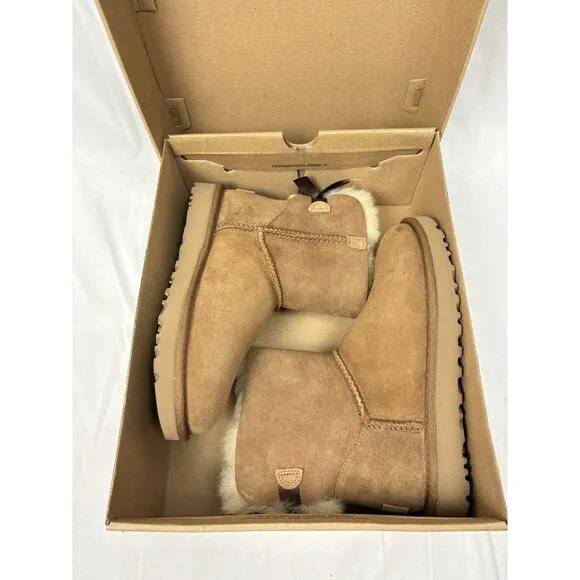 UGG Women's Mini Bailey Bow II Chestnut Boots Sz 6 New In Box