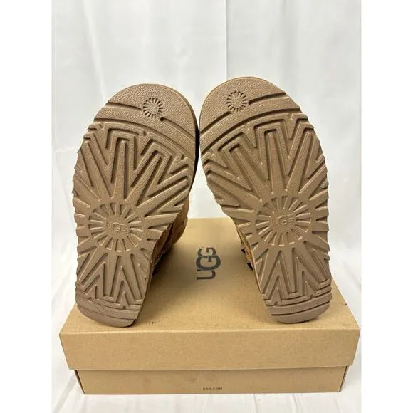 UGG Women's Mini Bailey Bow II Chestnut Boots Sz 6 New In Box