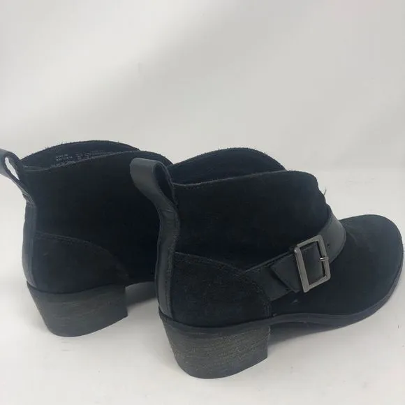 UGG | Wright Belted Boots Black Leather Size 6