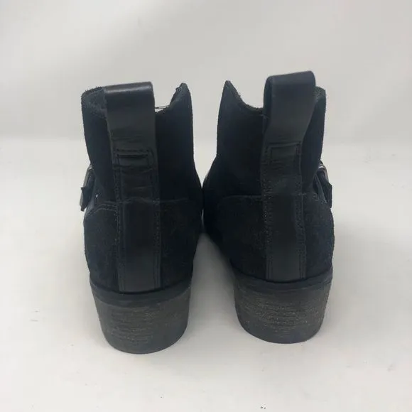 UGG | Wright Belted Boots Black Leather Size 6