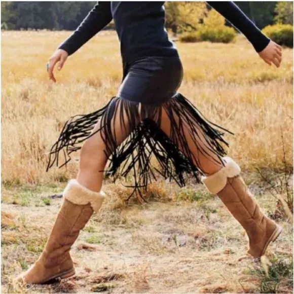 UGGS Tan Suede Knee-High Boots Size 6