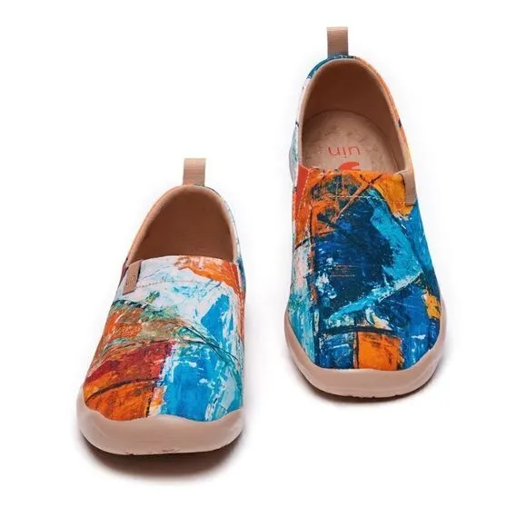 UIN Men's Walking Shoes Slip On Loafers (Art Vision Toledo)