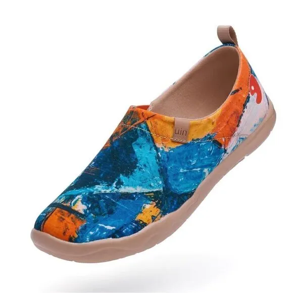 UIN Men's Walking Shoes Slip On Loafers (Art Vision Toledo)