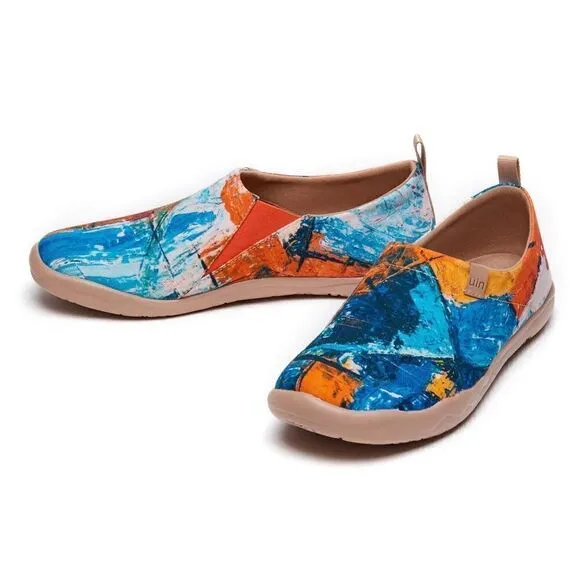 UIN Men's Walking Shoes Slip On Loafers (Art Vision Toledo)