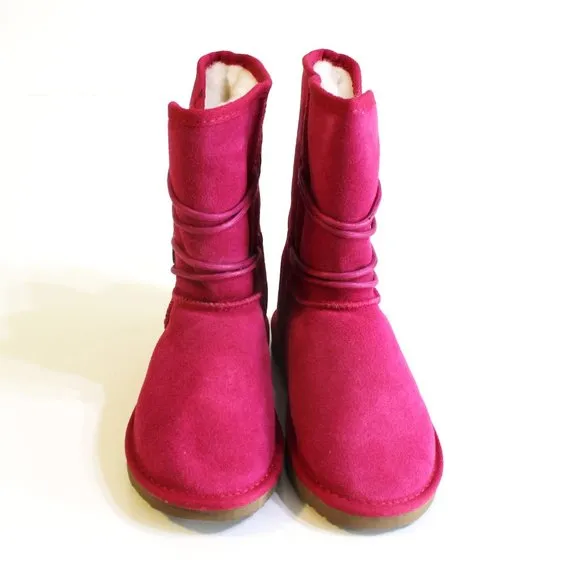 Ukala by Emu Girl's Pink Suede Boots Youth Size 3