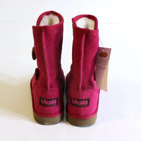 Ukala by Emu Girl's Pink Suede Boots Youth Size 3