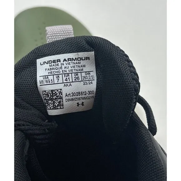 Under Armour Lockdown 7 Mens 8 Womens 9.5 Green Basketball Shoes 3028512-300 New