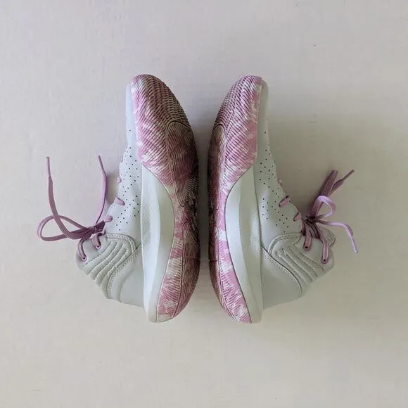 Under Armour Sz 7Y Jet '21 GS Basketball Shoes Sneakers Halo Gray/Pacific Purple