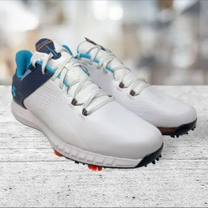 Under Armour UA HOVR Drive 2 Golf Shoes White/Blue Men's Size 10.5 PGA Tour‎