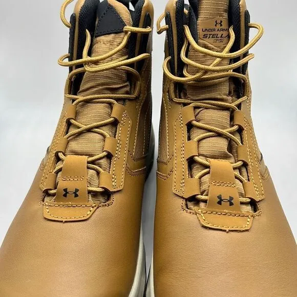 Under Armour UA Stellar G2 6&quot; Tactical Duty Brown Hiking Boots Men 10.5 NWB