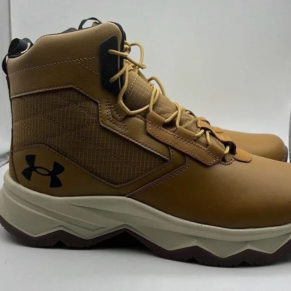 Under Armour UA Stellar G2 6&quot; Tactical Duty Brown Hiking Boots Men 10.5 NWB