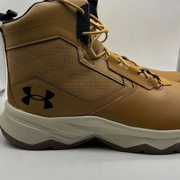 Under Armour UA Stellar G2 6&quot; Tactical Duty Brown Hiking Boots Men 10.5 NWB