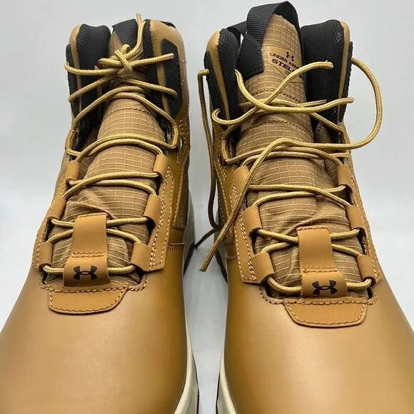Under Armour UA Stellar G2 6&quot; Tactical Duty Brown Hiking Boots Men 10.5 NWB