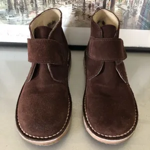 Unit Shoes Brown Suede Booties