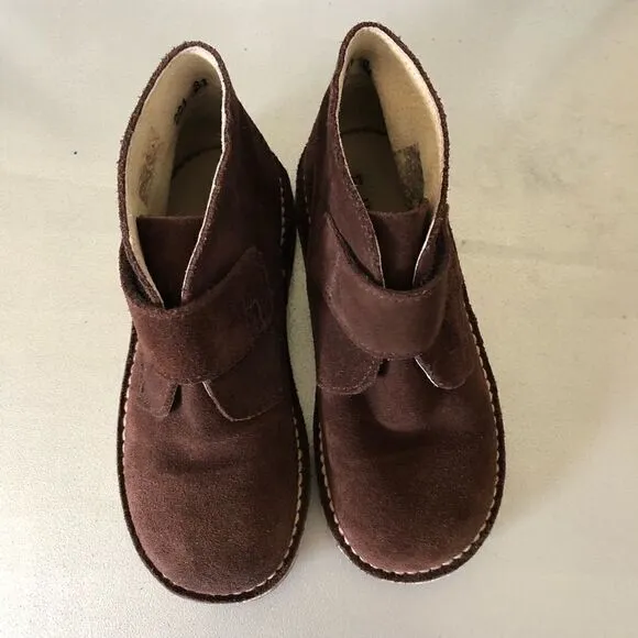Unit Shoes Brown Suede Booties