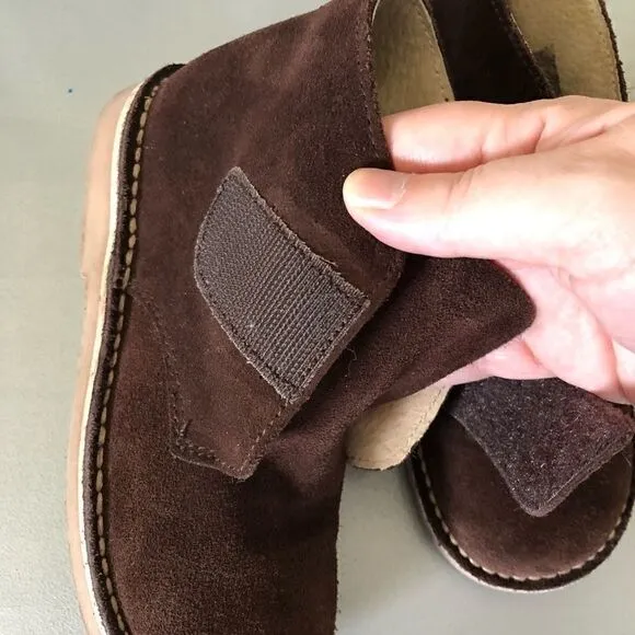 Unit Shoes Brown Suede Booties