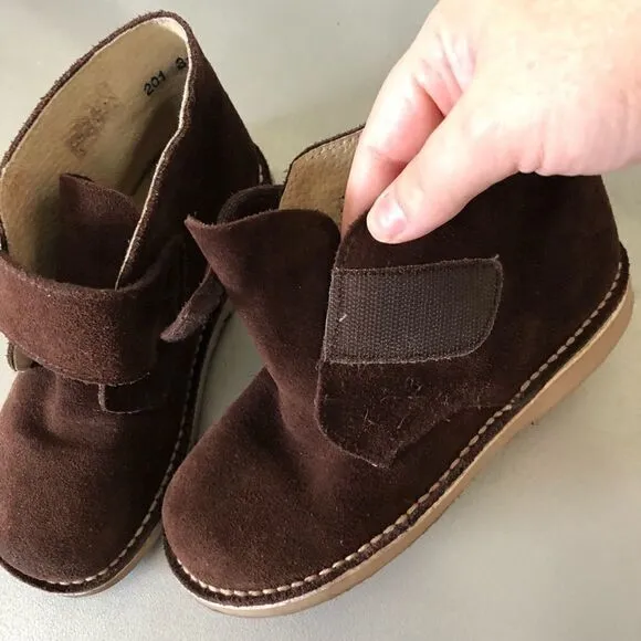 Unit Shoes Brown Suede Booties