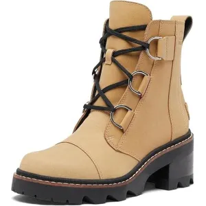 USED Sorel Women's Joan Now Lace Boots - Caribou Buff/Black -Size 7.5