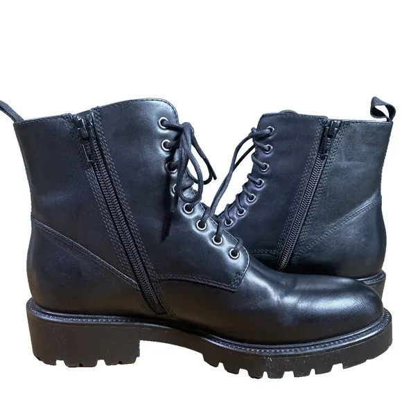 Vagabond Kenova Womens Warm Lining Leather Ankle Boots In Black Size 39