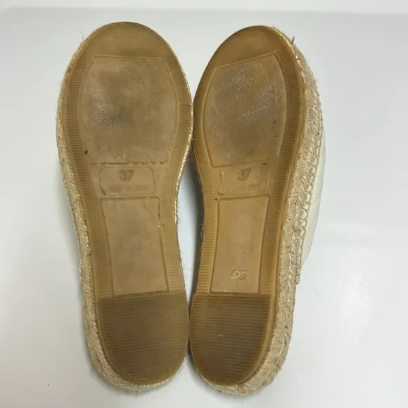 Valentino White Espadrille Mules Size 37 EU