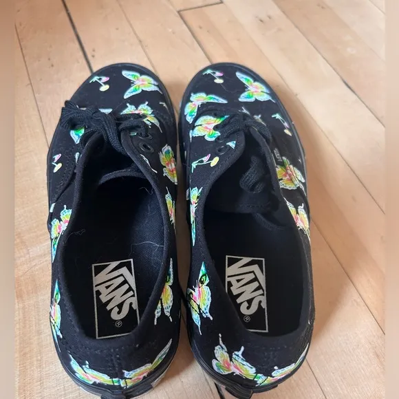 Vans Morph Blackout Glow in the Dark Butterfly Size 7.5 Women’s